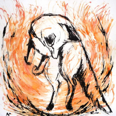 Mulotte : Renard roux (50 x50cm, 120€)
